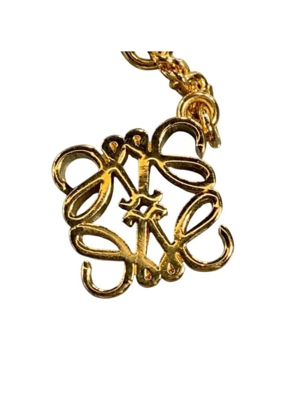 Loewe Personalization Necklace Gold Anagram Motif